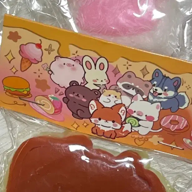 [BUNJANG] 5-Piece "Mellangyi" Castella Squishy Jelly Pudding Set / 일괄 동묘 말랑이 촉촉 카스텔라 스퀴시 빵 젤리 푸딩 세트