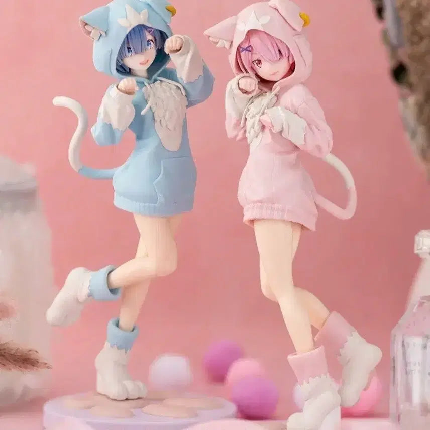 [BUNJANG] Sega EXTELLA Re:Zero Ram &amp; Rem "Mofumofu" Pack Figure Set (Sealed) / [미개봉]세가 스텔라 Re 제로 리제로 렘 람 모후모후 팩 피규어 세트