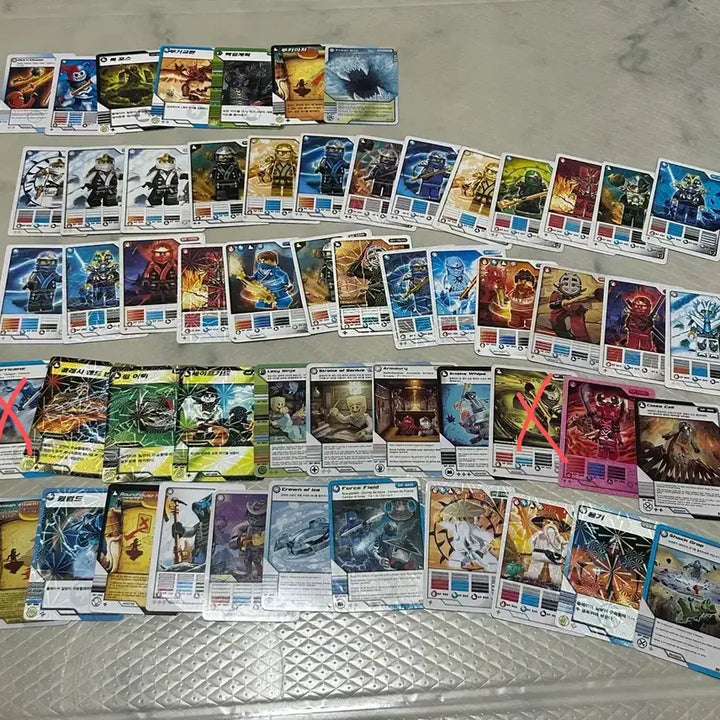 [BUNJANG] Lego Ninjago &amp; Super Heroes Vintage Card Bundle Set / 레고 닌자고, 슈퍼 히어로 옛날 카드 일괄