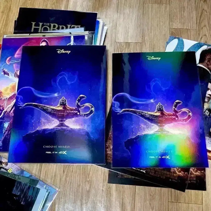 [BUNJANG] Aladdin 4DX Re-release Hologram Special Poster / 알라딘 4DX A3포스터 재개봉 홀로그램 특전 씨네Q 디즈니영화