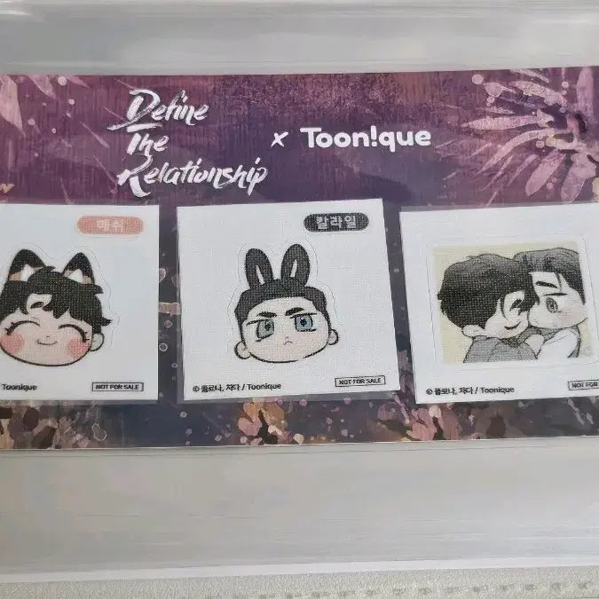 [BUNJANG] Toony C TTR DTR Sticker Set (3 Types) / 디파인 더 릴레이션십 디티알 dtr 띠부 스티커 3종