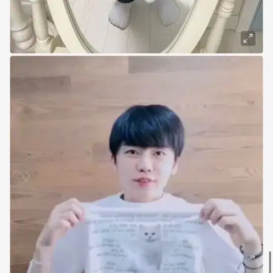 [BUNJANG] Itzavibe Cat T-Shirt NCT JAE MIN / 잇자바이브 캣 티셔츠 NCT재민 손민수