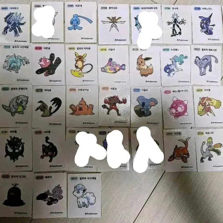 [BUNJANG] Pokemon Stickers Season 4 / 포켓몬 띠부씰 시즌4 판매 및 교환