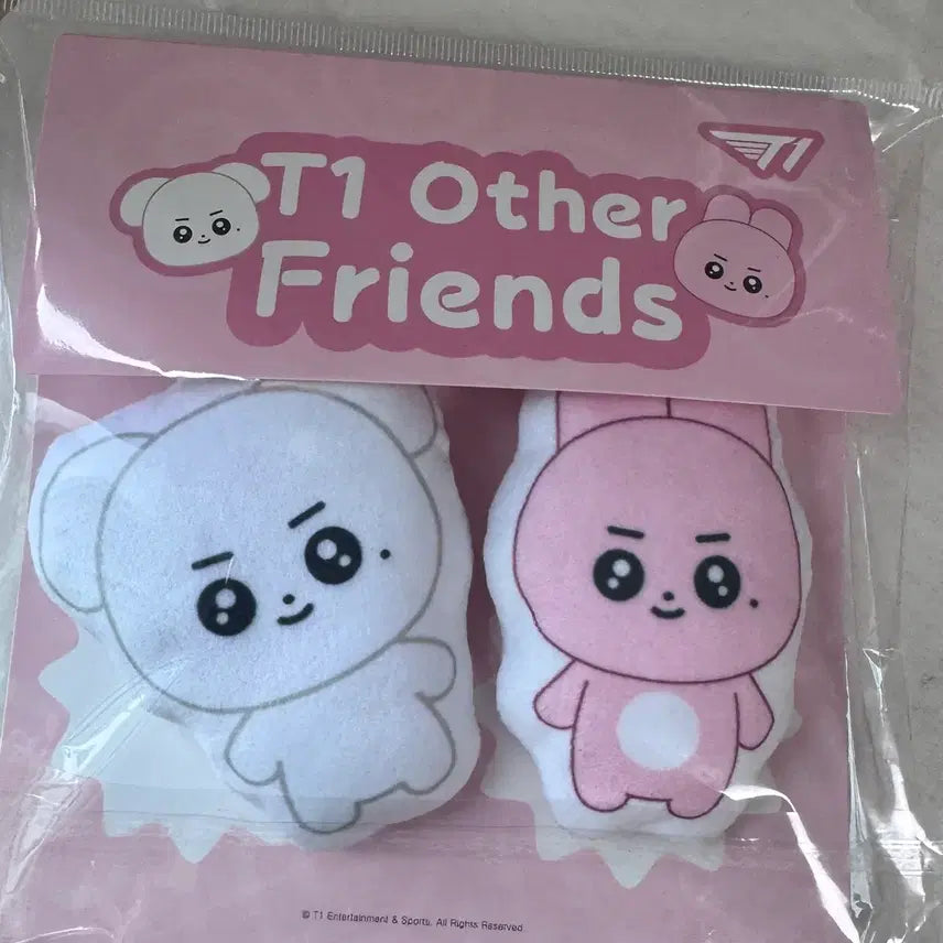 [BUNJANG] T1 Animal Friends Cushion Keychain Set Keria Doran Oner Faker / 티원 T1 애니멀프렌즈 쿠션키링 세트 케리아 양도 도란 오너 페이커
