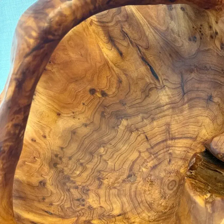 [BUNJANG] Burwood Solid Wood Carving Art Object / 벌우드 통원목 나무 조각품