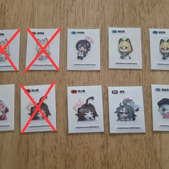 [BUNJANG] Blue Archive Stickers Bundle Set / 블루아카이브 띠부씰 일괄