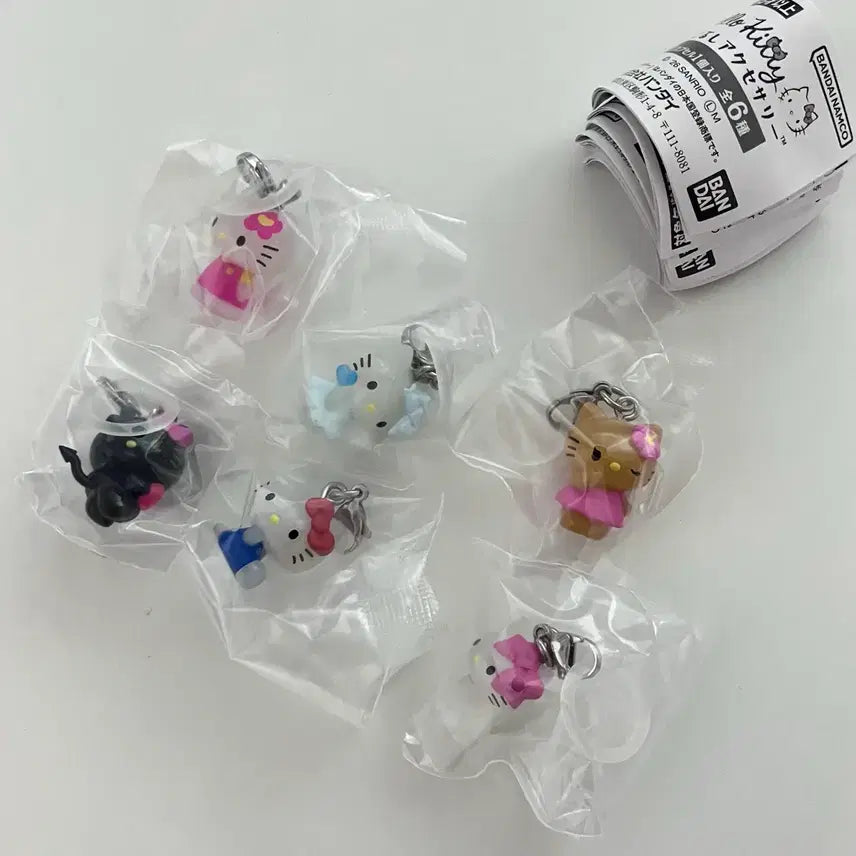 [BUNJANG] Sanrio Hello Kitty Meguroshi Gacha Set / 헬로키티 메지루시 가챠 키티 메지루시 가챠 6종 일괄 풀세트 판매합니다.