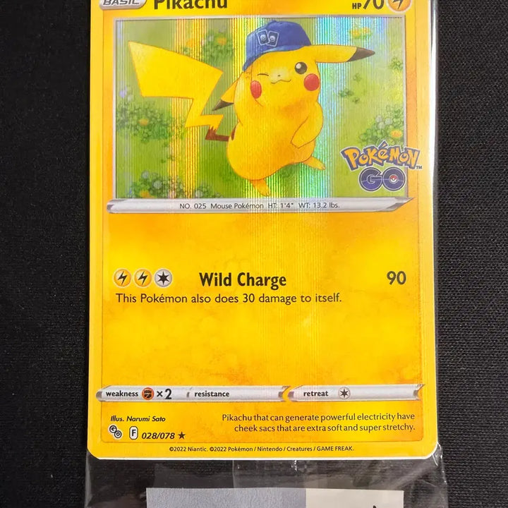 [BUNJANG] 2022 Pokemon North America GO Promo Pikachu Holo-01 (Sealed) / [등급용/미개봉] 2022 포켓몬 북미판 GO 프로모 피카츄 홀로-01