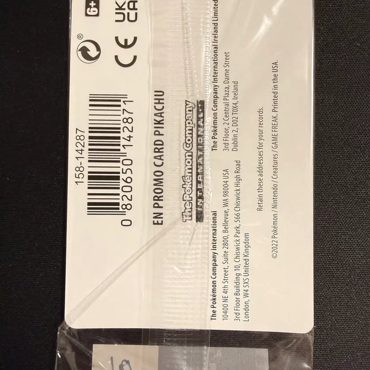 [BUNJANG] 2022 Pokemon North America GO Promo Pikachu Holo-01 (Sealed) / [등급용/미개봉] 2022 포켓몬 북미판 GO 프로모 피카츄 홀로-01