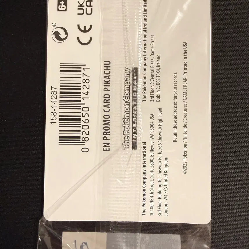 [BUNJANG] 2022 Pokemon North America GO Promo Pikachu Holo-01 (Sealed) / [등급용/미개봉] 2022 포켓몬 북미판 GO 프로모 피카츄 홀로-01