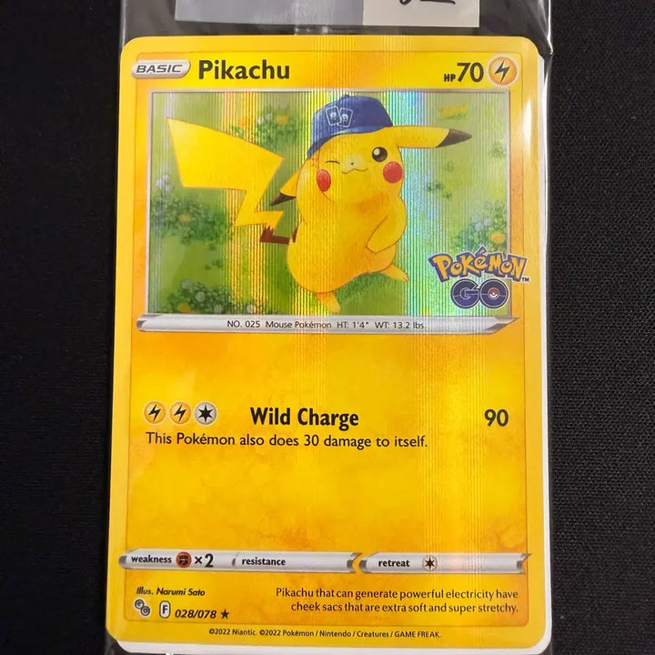 [BUNJANG] 2022 Pokemon North American GO Promo Pikachu Holo-02 Sealed / [등급용/미개봉] 2022 포켓몬 북미판 GO 프로모 피카츄 홀로-02