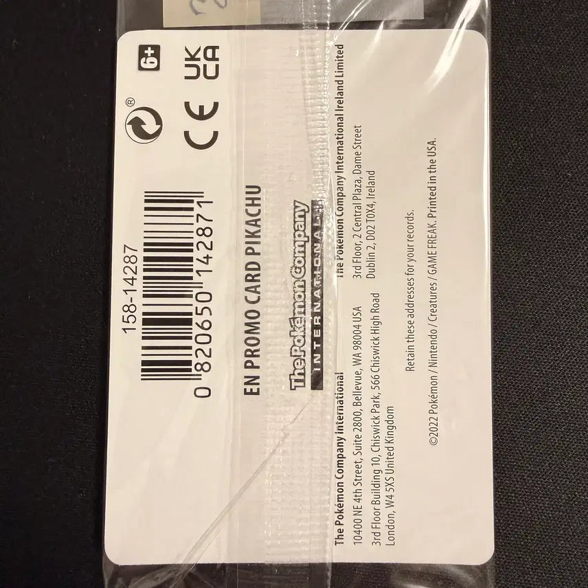 [BUNJANG] 2022 Pokemon North American GO Promo Pikachu Holo-03 Sealed / [등급용/미개봉] 2022 포켓몬 북미판 GO 프로모 피카츄 홀로-03