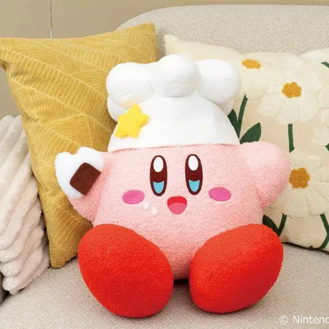 [BUNJANG] Kirby Chef Kirby Onigiri Large Plush / 일본 한정) 별의 커비 도시락 요리사 커비 주먹밥 대형 인형