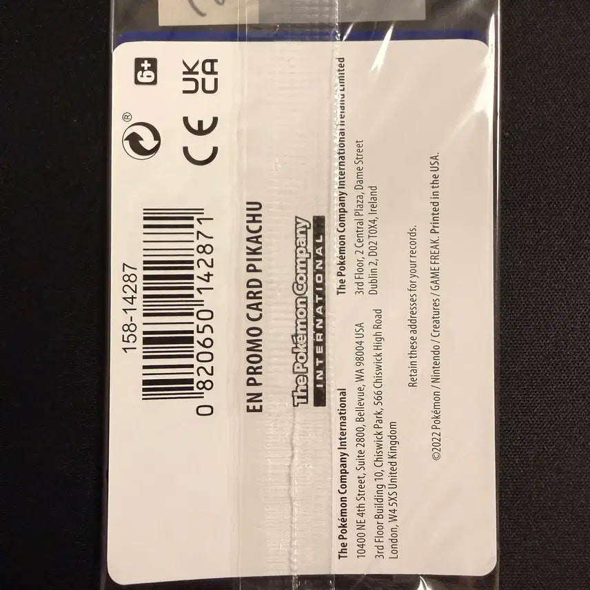 [BUNJANG] 2022 Pokemon North America GO Promo Pikachu Holo-05 Sealed / [등급용/미개봉] 2022 포켓몬 북미판 GO 프로모 피카츄 홀로-05