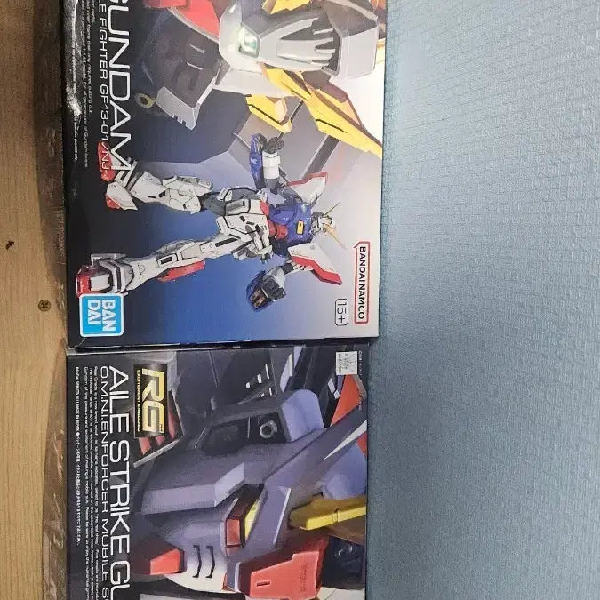 [BUNJANG] RG Shining Gundam &amp; RG Aile Strike Gundam Model Kit / RG 샤이닝 건담 &amp; 에일 스트라이크 건담