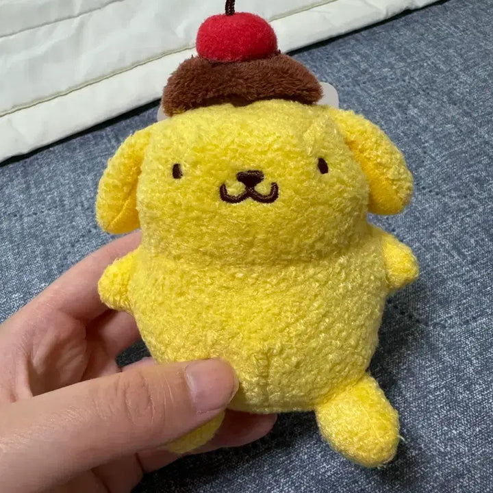 [BUNJANG] Sanrio Pompompurin Cherry Plush Doll / 폼폼푸린 푸딩 체리 인형 새상품 판매중 택 O