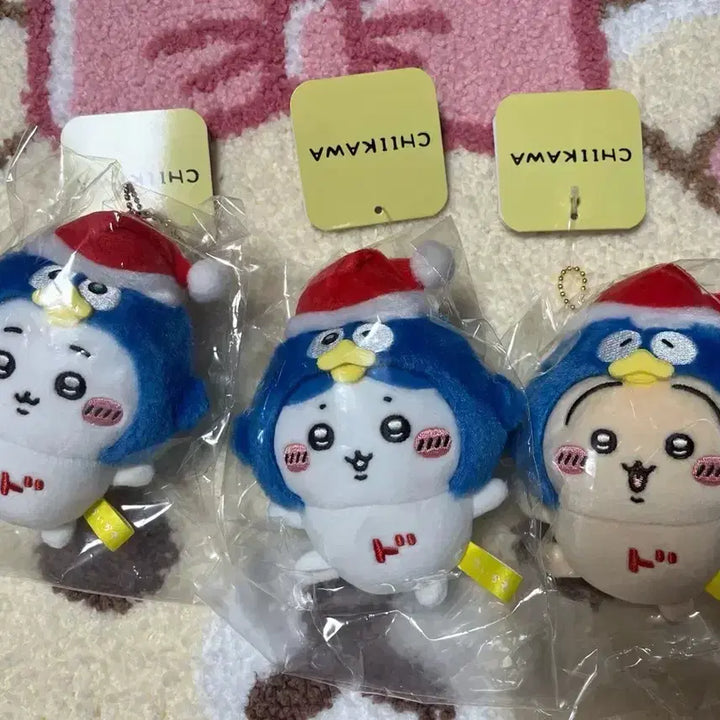 [BUNJANG] Chikawa Penguin Mascot Keyring Set (Hachiware, Usagi) / 돈키호테 치이카와 펭귄 마스코트 키링 하치와레 우사기 세트