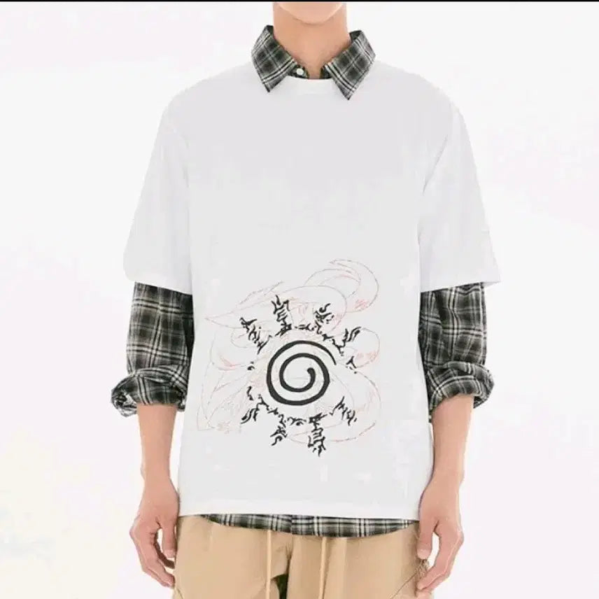 [BUNJANG] Naruto x SPAO Collaboration "Nine-Tails" T-Shirt (M) / 나루토 스파오 팝업 콜라보 2번 구미호 티셔츠 M사이즈