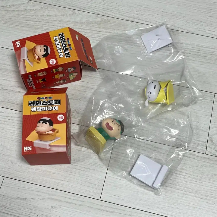 [BUNJANG] Crayon Shin-chan Ramen Stopper Hidden Figure Bundle (Snowy &amp; Archie) / 짱구는못말려 라면 스토퍼 히든 흰둥이 &amp; 훈이 2종 일괄 판매