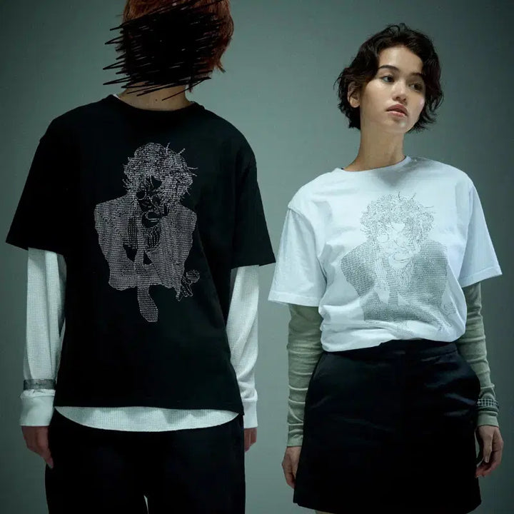 [BUNJANG] NATORI NATORIUM ASCII Art T-Shirt Black Asia Tour / 나토리 나토리움 ASCII 아트 티셔츠 블랙 공연 아시아투어 내한