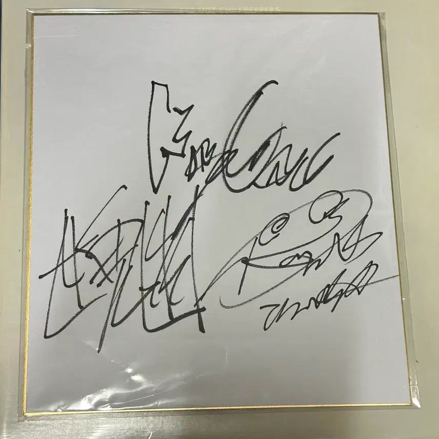[BUNJANG] Tsuneta Seki King Gnu Autographed Japanese Paper / 킹누 친필 싸인 시키시 츠네타, 세키