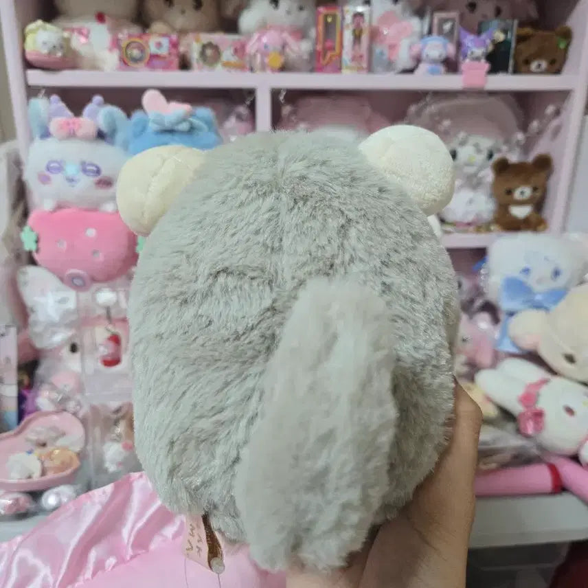 [BUNJANG] Rilakkuma Chinchilla Rattles Plush Toy / (희귀)친칠라 딸랑이 코리락쿠마 인형
