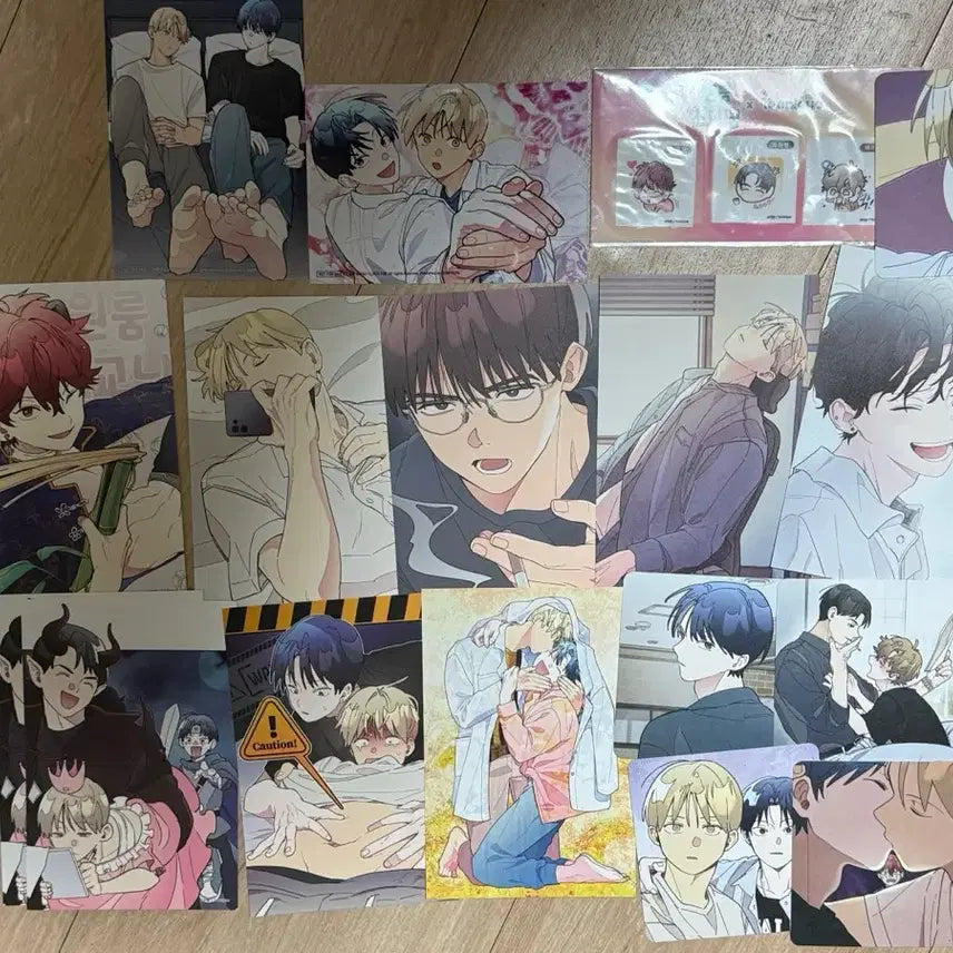 [BUNJANG] Wonroom Jojaknim Postcard Coaster Header Skinship Printed Photo Ttibu Seal Bundle Set / 원룸조교님 엽서 코스터 헤더 스킨십 인화사진 띠부씰 일괄