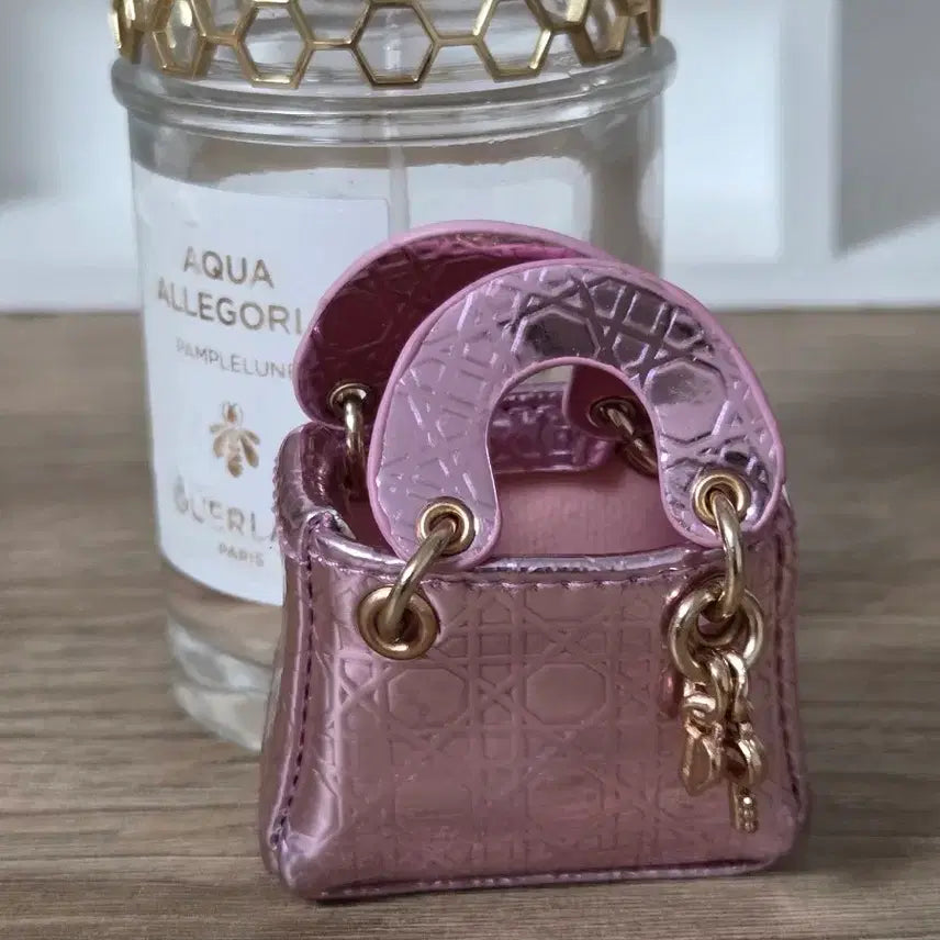 [BUNJANG] Mini Brands Dior-Style Chain Bag for Dolls (Pink) / 미니브랜드 인형가방