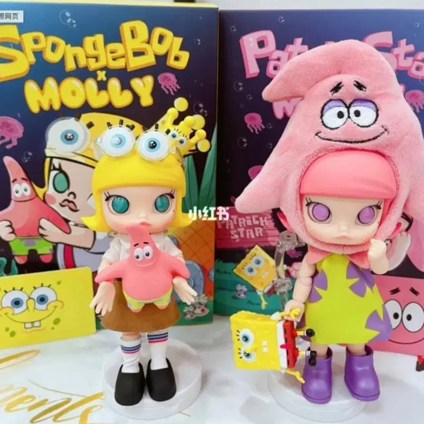 [BUNJANG] Pop Mart SpongeBob Patrick Molly BDJ Bundle Set / 팝마트 스폰지밥, 뚱이 몰리 BDJ 미개봉새상품 일괄판매