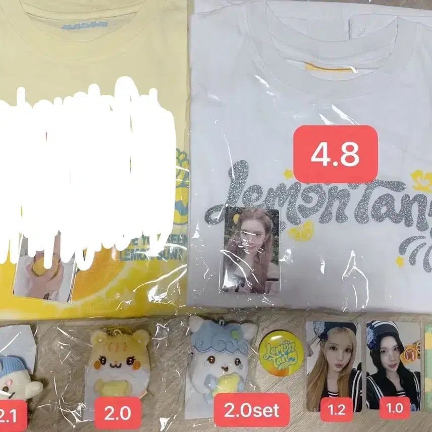 [BUNJANG] Hats to Hearts Lemon Tang Popup Goods Bundle Set / 하츠투하츠 레몬탱 팝업 양도