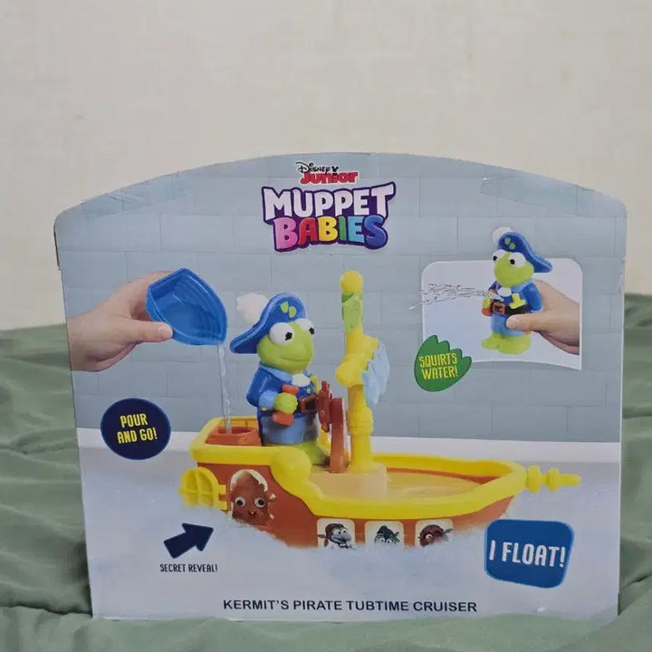 [BUNJANG] Disney Junior Muppet Babies Kermit Bathtime Splash Toy / 디즈니 주니어 머펫 베이비 커밋 터브타임 물놀이 장난감