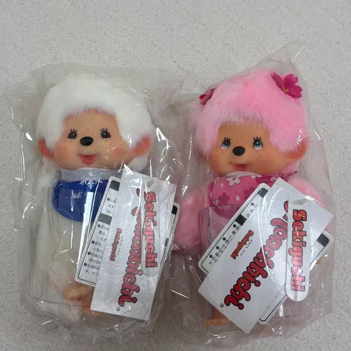 [BUNJANG] Sakura &amp; Yuki Monchhichi Set / 몬치치 사쿠라&amp;유키 세트 판매