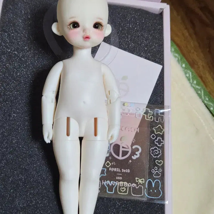 [BUNJANG] Fluffy Peach Yoohding Doll Body (MT-nim Makeup) / 플러피치 하나뿌 숏유딩 본체 (ㅁㅌ님 메이크업) 구체관절인형