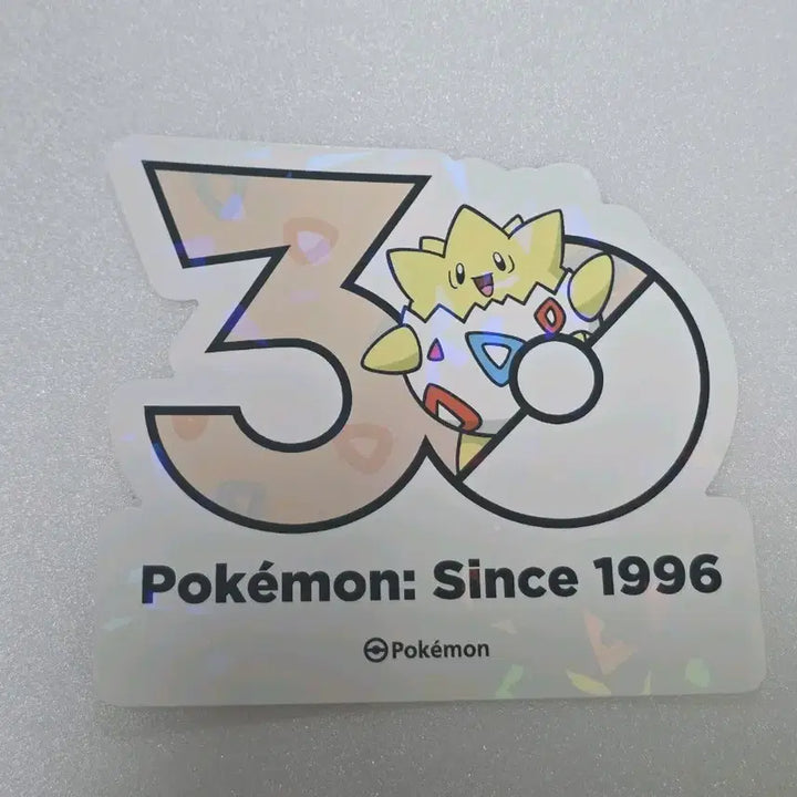 [BUNJANG] Pokemon 30th Anniversary Logo Sticker Togepi / 포켓몬 성수 30주년 로고 스티커 토게피