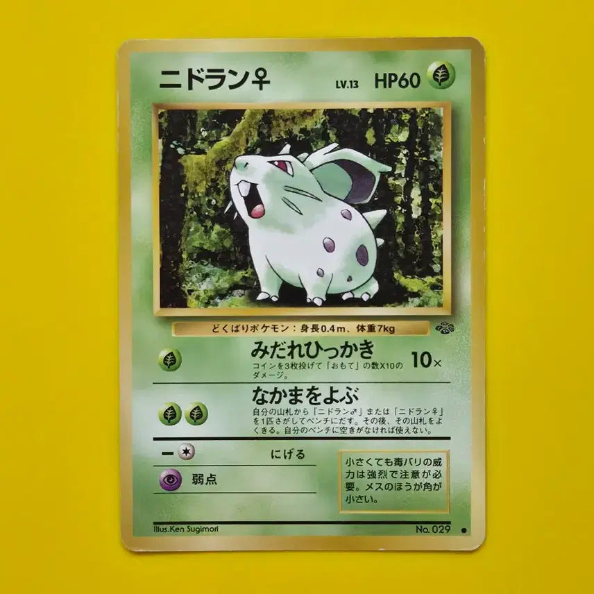 [BUNJANG] Pokemon Card Nidran Nidorina Set Early Japanese Edition (1996) / 포켓몬카드 1996 니드런 니드리나 세트 초기 일본판16