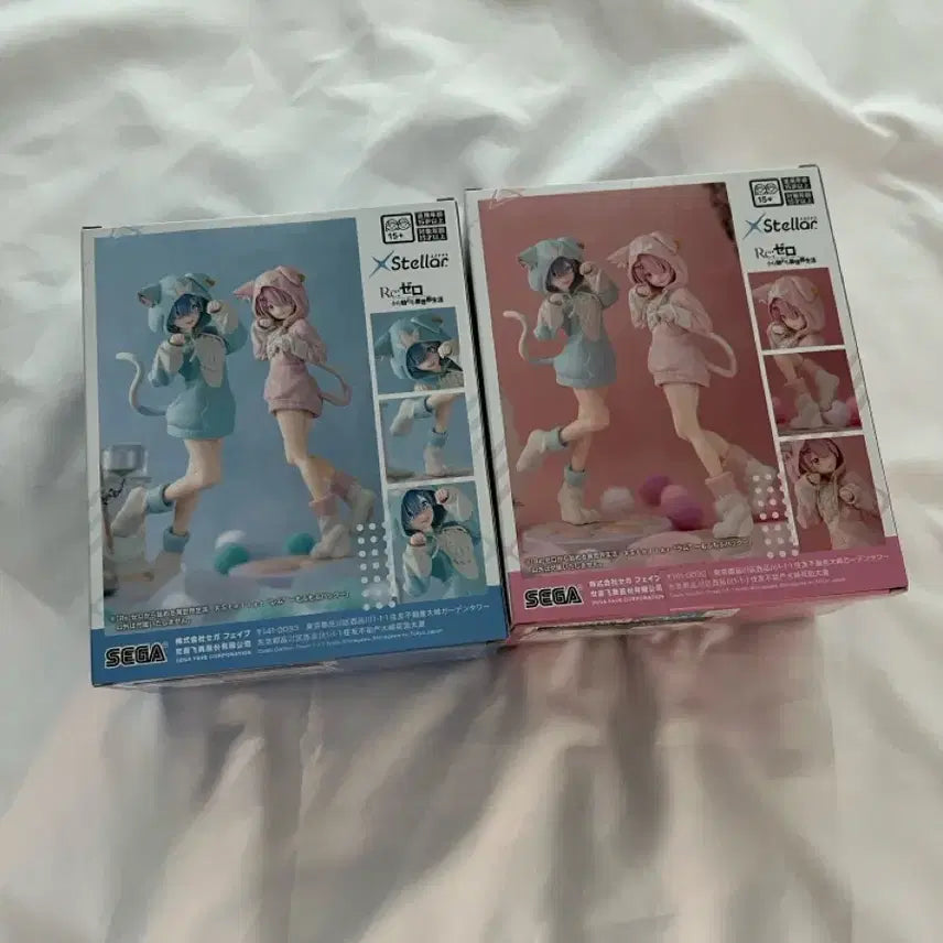[BUNJANG] Re:Zero Rem &amp; Ram "Mofumofu" EXTELLA Figure Set (Sealed) / 리제로 렘람 세트 모후모후 엑스텔라 피규어