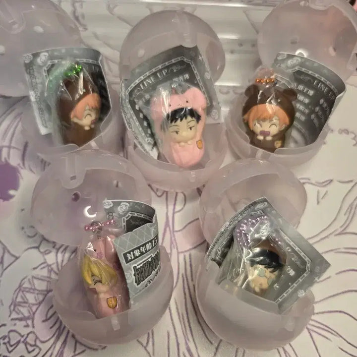 [BUNJANG] O.R.A.N. High School Host Club Carrier Gacha Bundle Set (5 pcs) - Sealed / 5개일괄)오란고교사교클럽포대기가챠 미개봉새상품판매