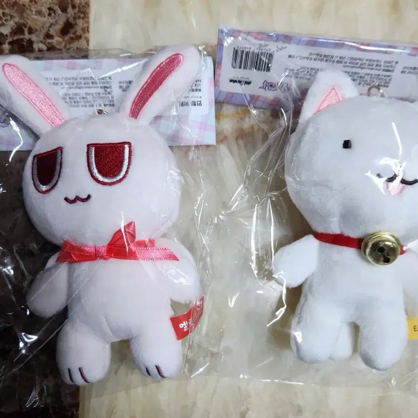 [BUNJANG] Moonlight Angel Mellony &amp; Tarte Doll Keychain Bundle Set Official Goods / 달빛천사 멜로니 타토 인형 키링 오마케 공식 굿즈 일괄