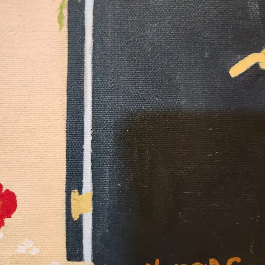 [BUNJANG] Yoon Young-chun "Feast of Flowers" Oil and Mixed Media on Canvas / [유명작가] 윤영천 화백의 꽃의 향연  공간을 채우는 시적인 서정성