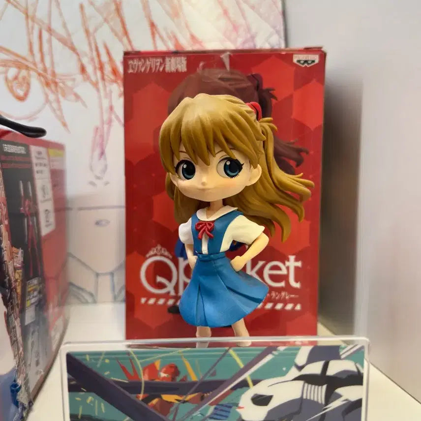 [BUNJANG] Evangelion Asuka &amp; Unit-02 Merchandise Set (Includes LP) / 아스카+2호기  굿즈세트(lp포함)