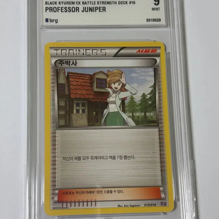[BUNJANG] Pokemon Card Professor Juniper BRG9 / (고대) 포켓몬카드 주박사 BRG9