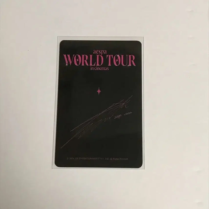[BUNJANG] Aespa Winter World Tour In Cinema Photocard / 에스파 윈터 월드투어 인 시네마 포카 양도