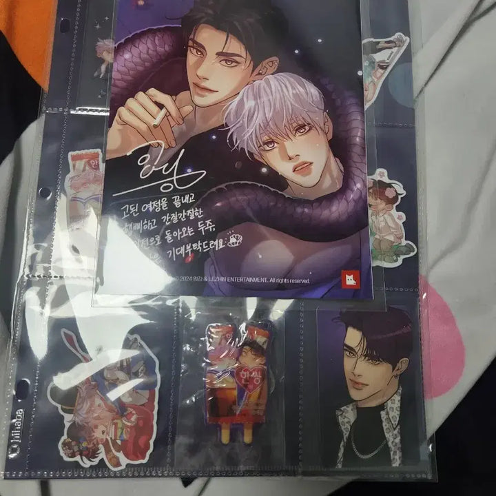 [BUNJANG] Jogaesonyon (Shell Boys) Black Cat Power Clear File, Photocard, and Squishy Keyring Bundle Set (Unsealed) / 흑묘력 조개소년 클리어파일 포토카드 말랑 키링 세트 프박사진 일괄