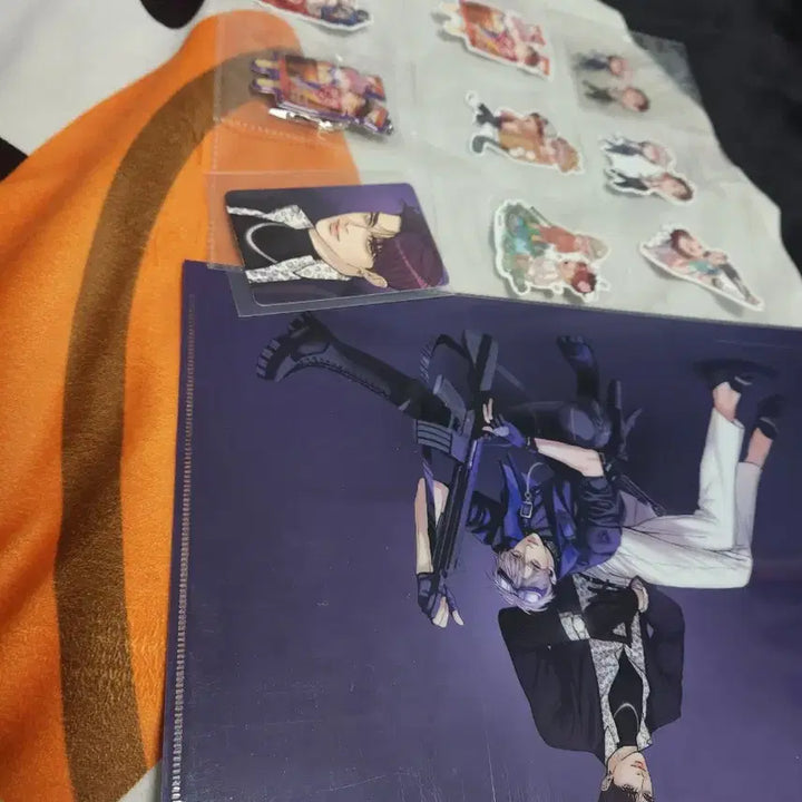 [BUNJANG] Jogaesonyon (Shell Boys) Black Cat Power Clear File, Photocard, and Squishy Keyring Bundle Set (Unsealed) / 흑묘력 조개소년 클리어파일 포토카드 말랑 키링 세트 프박사진 일괄