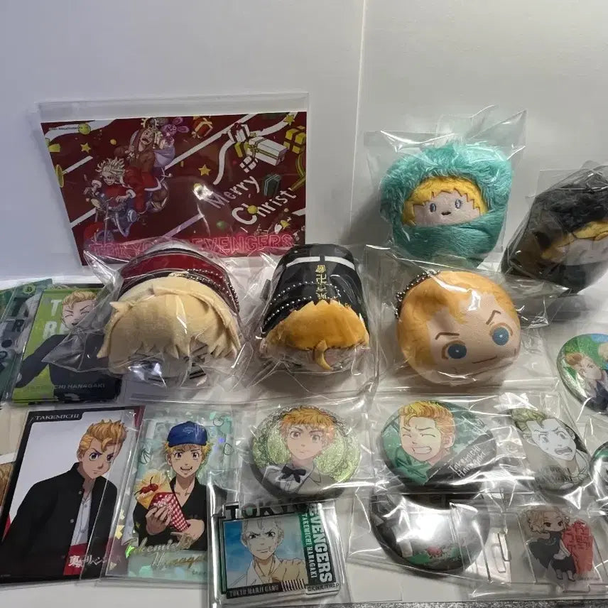 [BUNJANG] Tokyo Revengers Takemichi Goods Bundle Set (Can Badges, Acrylic, Paper Goods, Plush) / 도쿄 리벤저스 타케미치 굿즈 일괄판매
