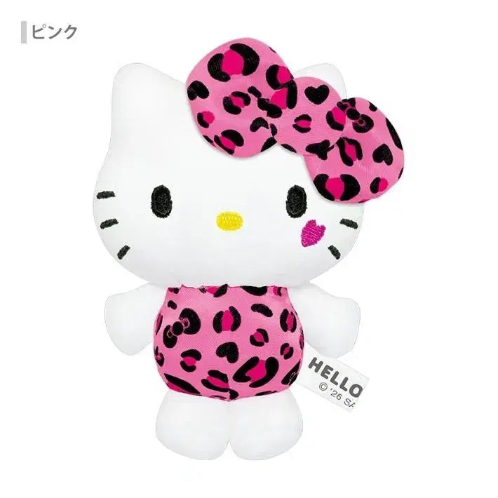 [BUNJANG] Sanrio Hello Kitty Leopard Print Gal Style Plush Doll (2026 New Arrival) / 일본정품/산리오] 미개봉 2026신상 호피 갸루 헬로키티