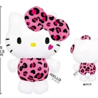 [BUNJANG] Sanrio Hello Kitty Leopard Print Gal Style Plush Doll (2026 New Arrival) / 일본정품/산리오] 미개봉 2026신상 호피 갸루 헬로키티