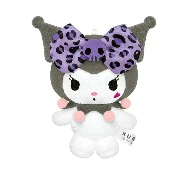 [BUNJANG] Sanrio Kuromi Leopard Print Gal Style Plush / 일본정품/산리오] 미개봉 2026신상 호피 갸루 쿠로미