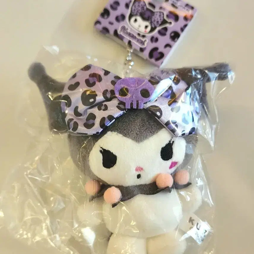 [BUNJANG] Sanrio Kuromi Leopard Print Gal Style Plush / 일본정품/산리오] 미개봉 2026신상 호피 갸루 쿠로미