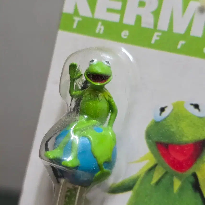 [BUNJANG] Vintage Muppet Kermit the Frog Phone Mascot Keychain Figure / 빈티지 머펫 커밋 폰 마스코트 키체인 피규어